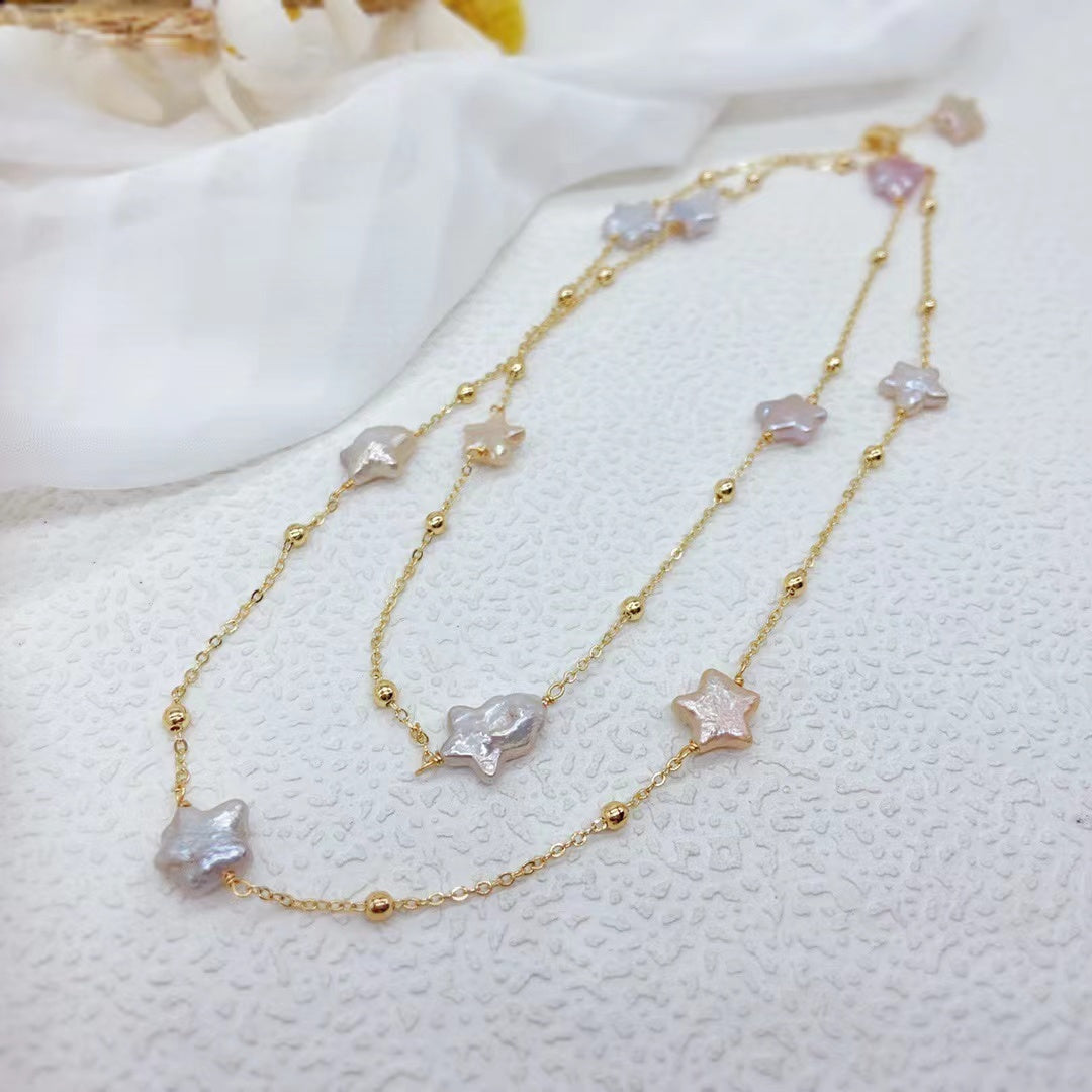 Cielo Estrellado de Verano (Collar de Perlas Cultivadas)