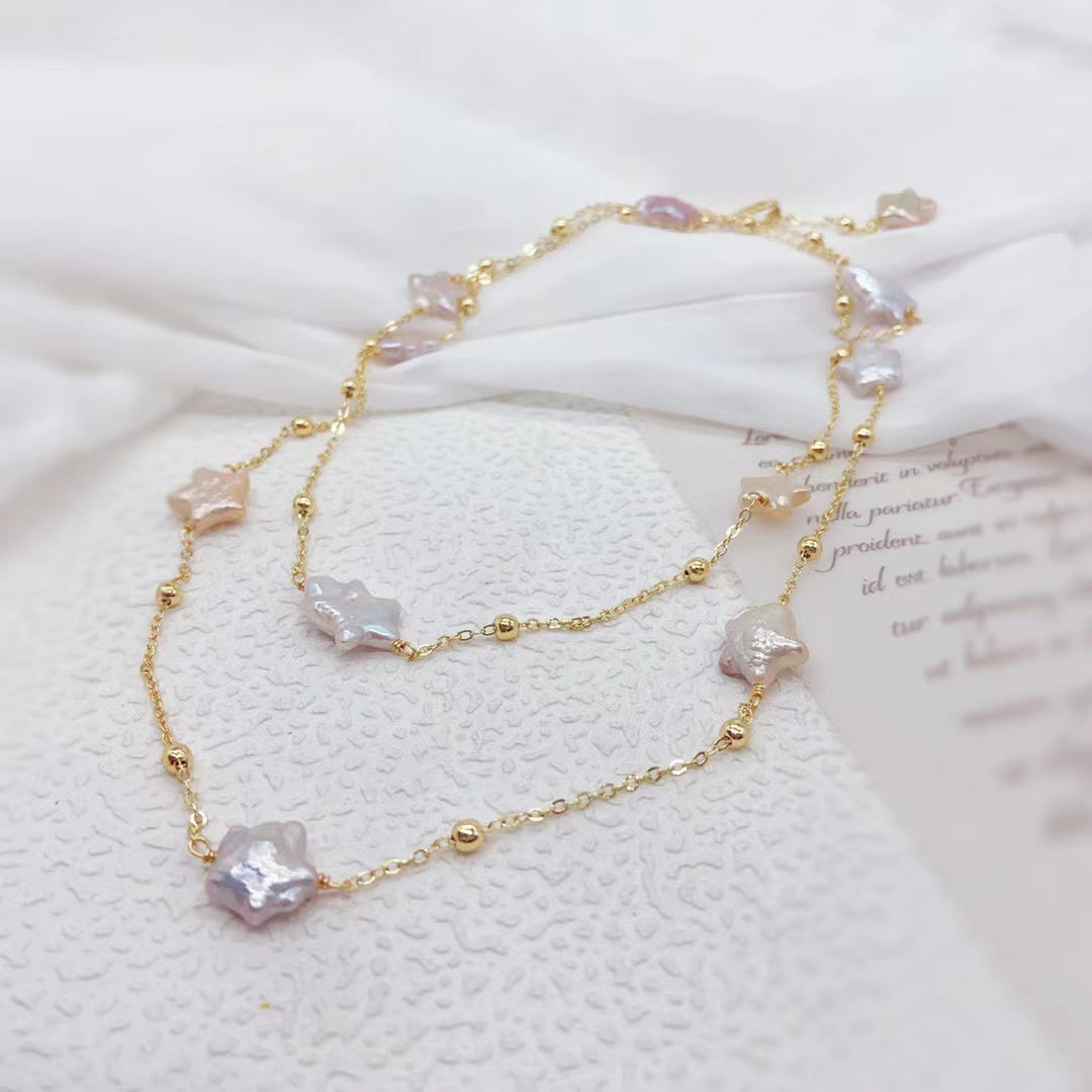 Cielo Estrellado de Verano (Collar de Perlas Cultivadas)