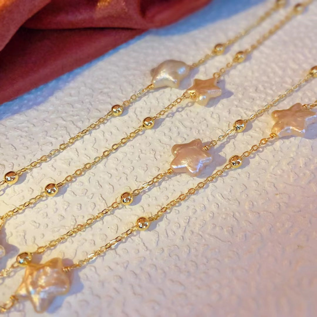 Cielo Estrellado de Verano (Collar de Perlas Cultivadas)
