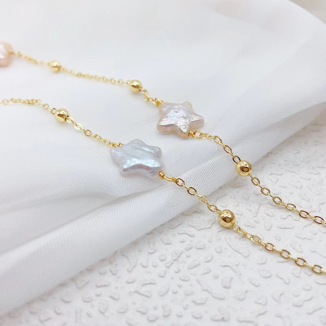 Cielo Estrellado de Verano (Collar de Perlas Cultivadas)
