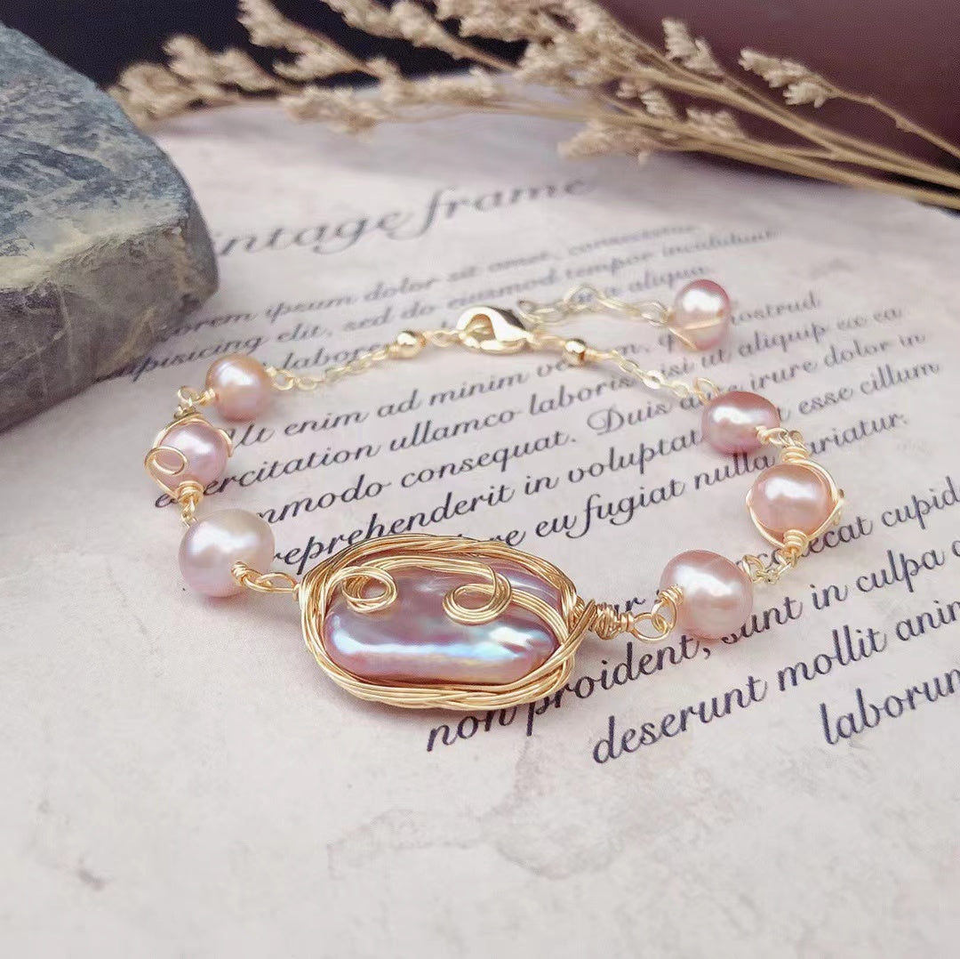 Secreto de los Ojos (Pulsera de Perlas Cultivadas)