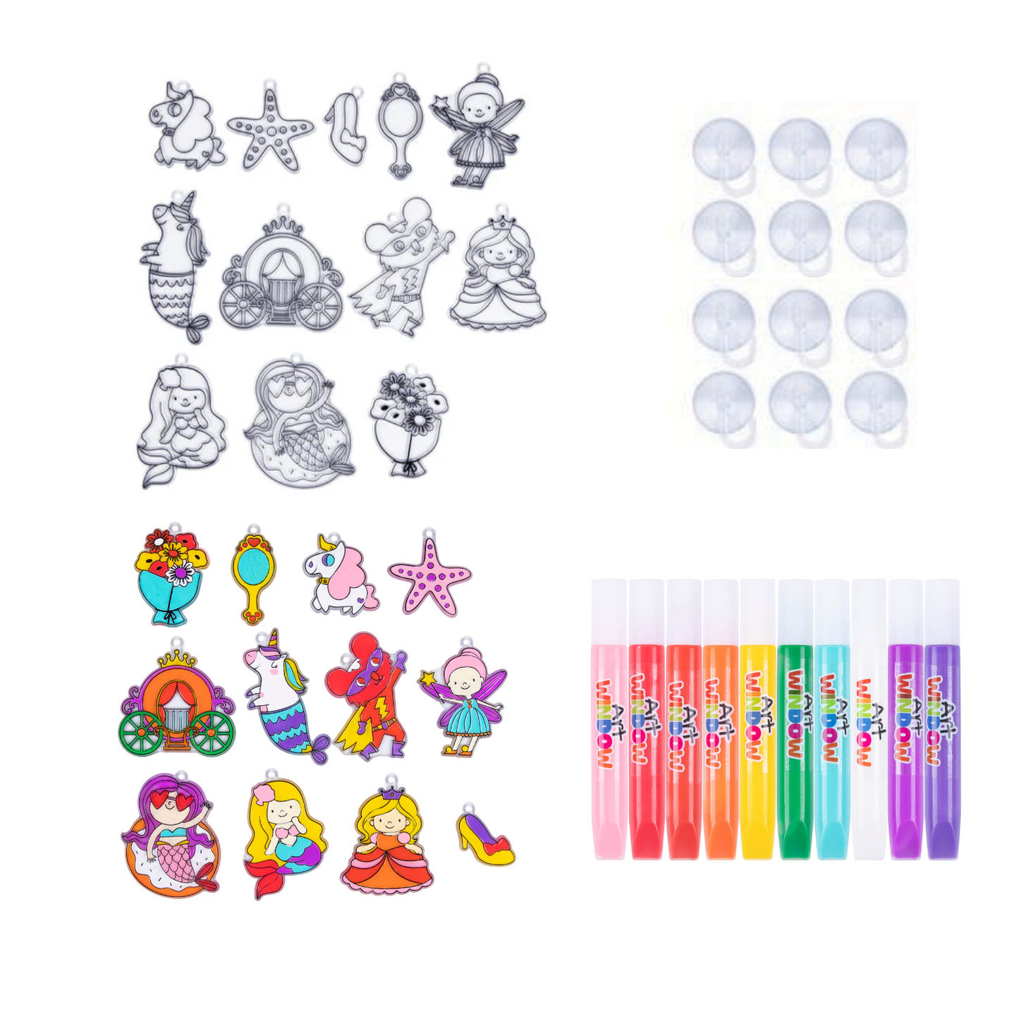 Kit de Pintura de Vitral – Princesas