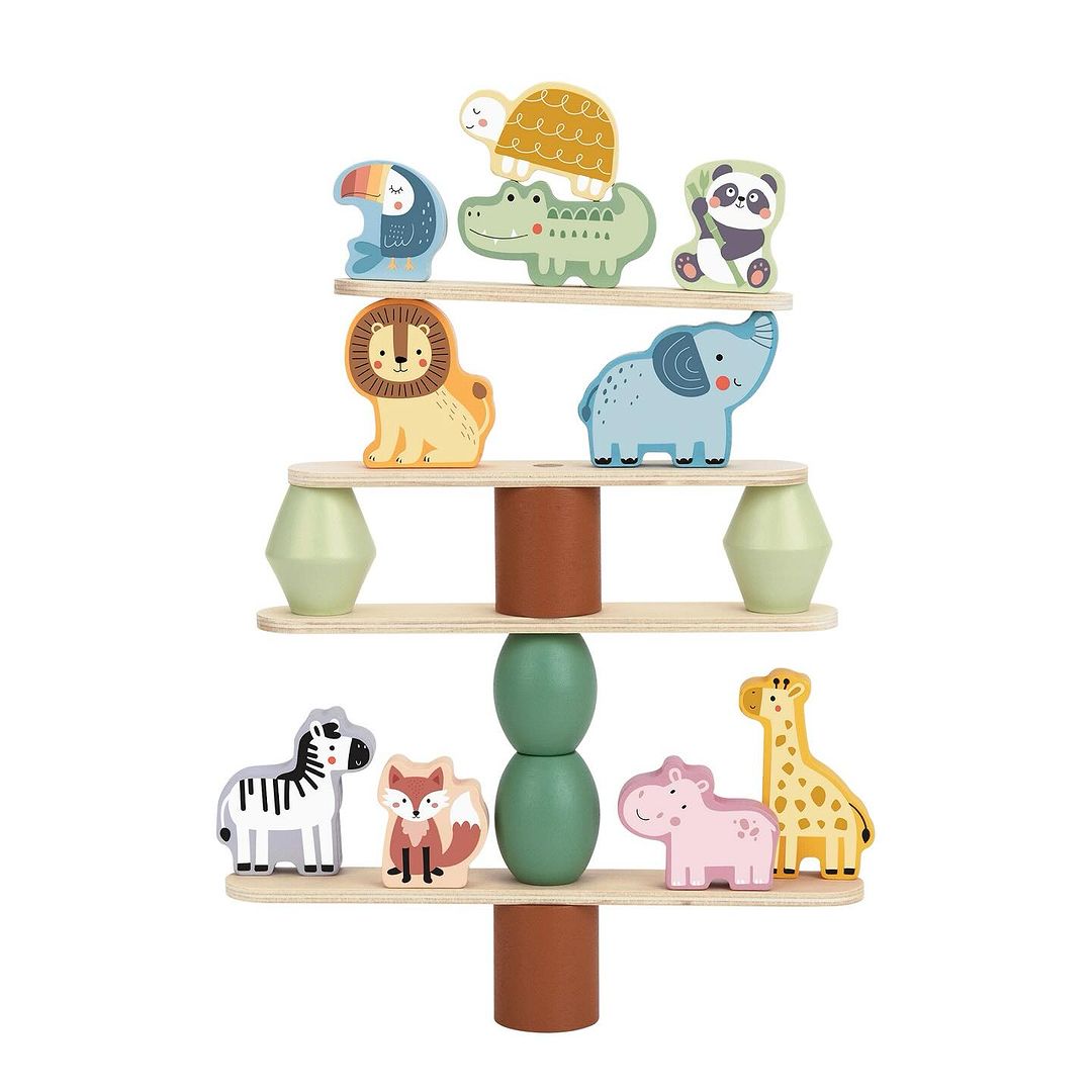 Juego de Montesorri - Apilamiento de Zoológico