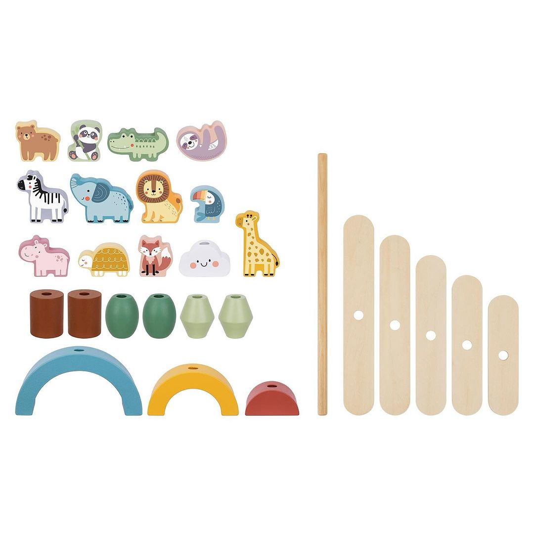 Juego de Montesorri - Apilamiento de Zoológico