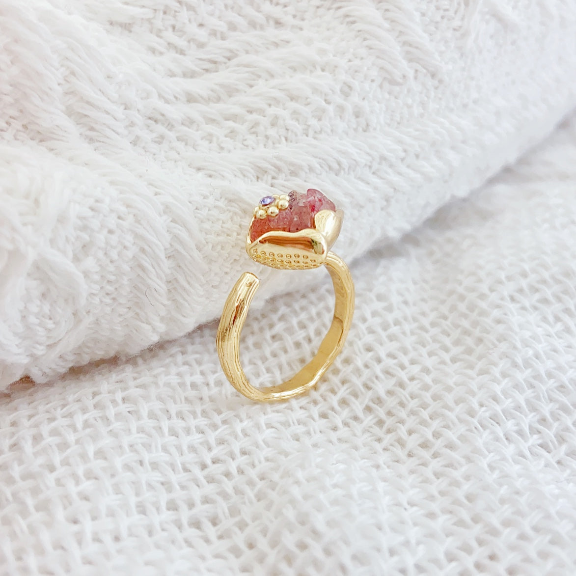 Belleza Terrenal (Naranja) (Anillo de Perlas Cultivadas)