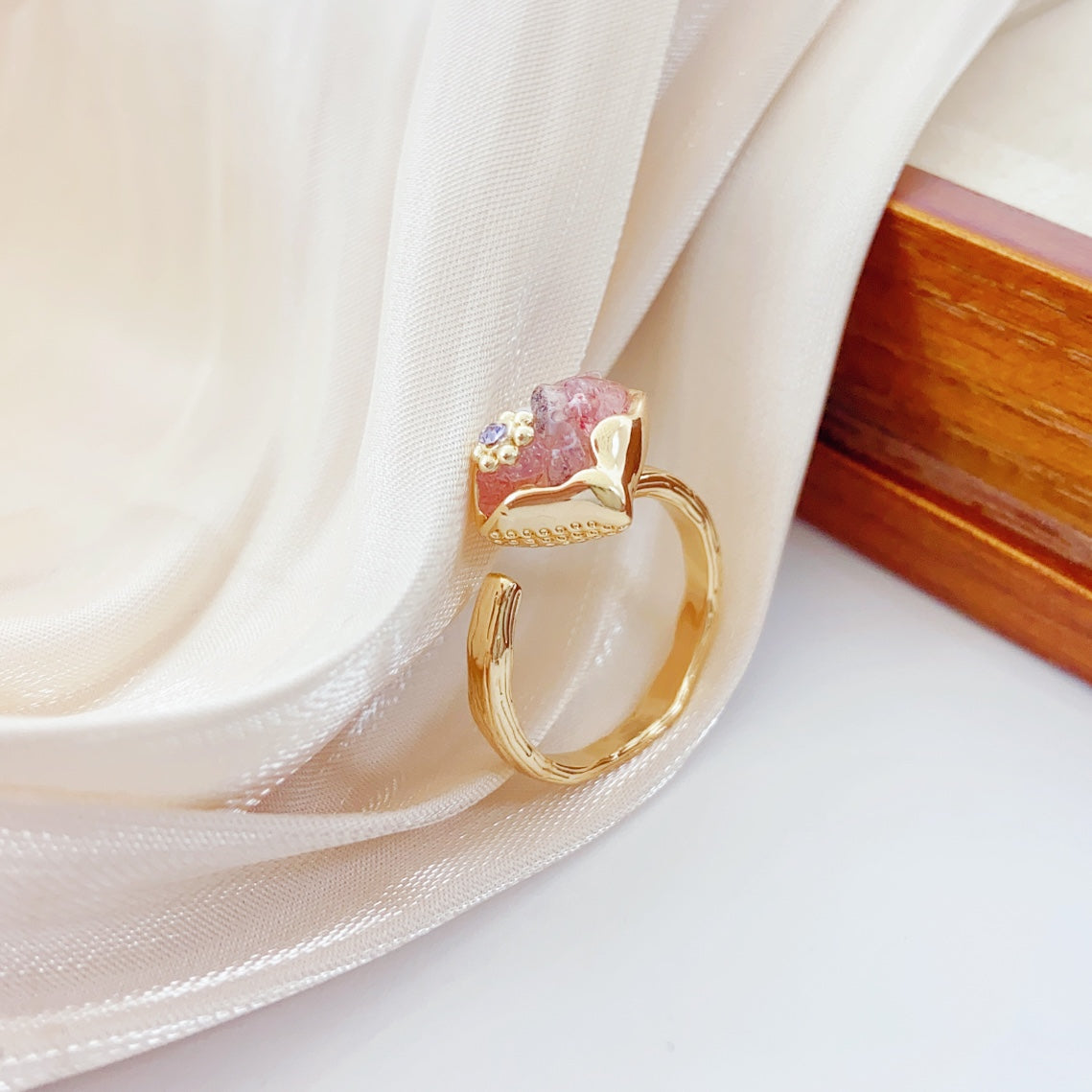 Belleza Terrenal (Naranja) (Anillo de Perlas Cultivadas)