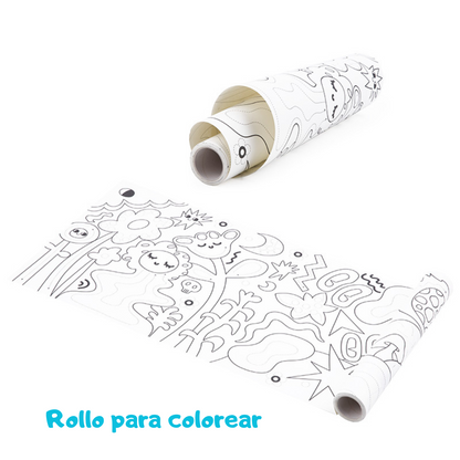 Kit de Pintura con Rollo para Colorear