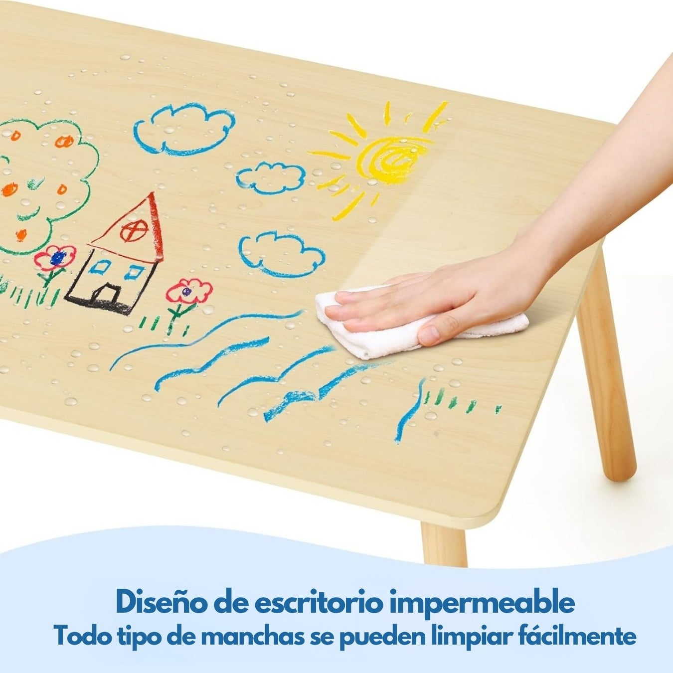 Juego de Mesa y Sillas Infantiles