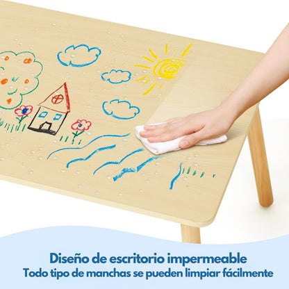 Juego de Mesa y Sillas Infantiles