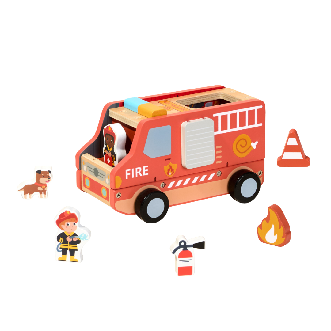 Camión de Bomberos de Madera