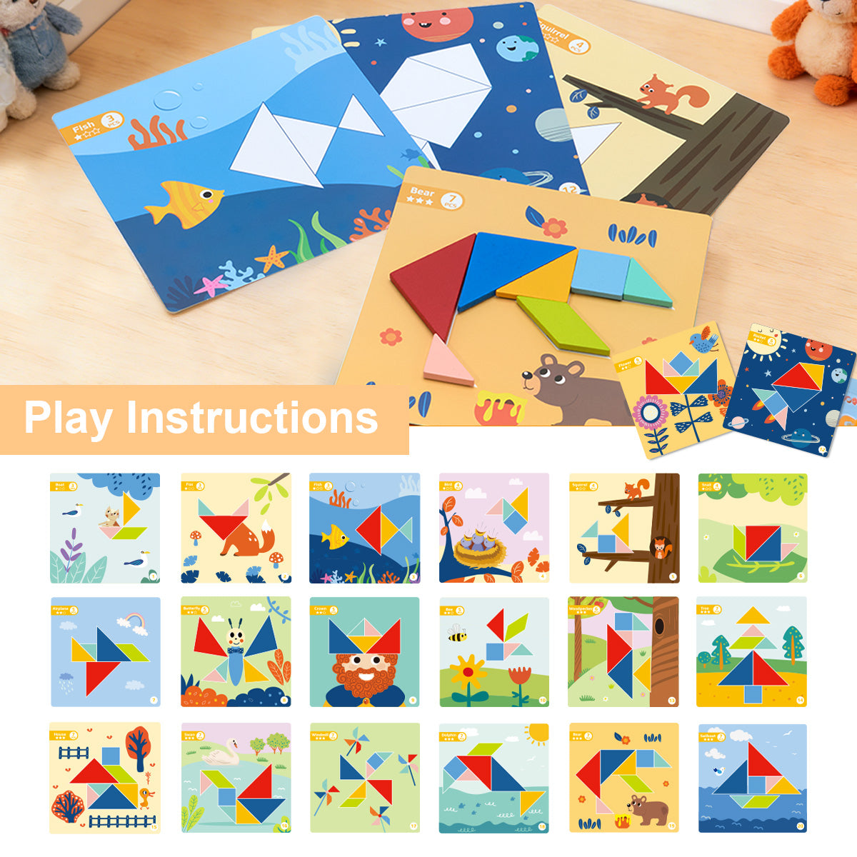 Tangram magnético