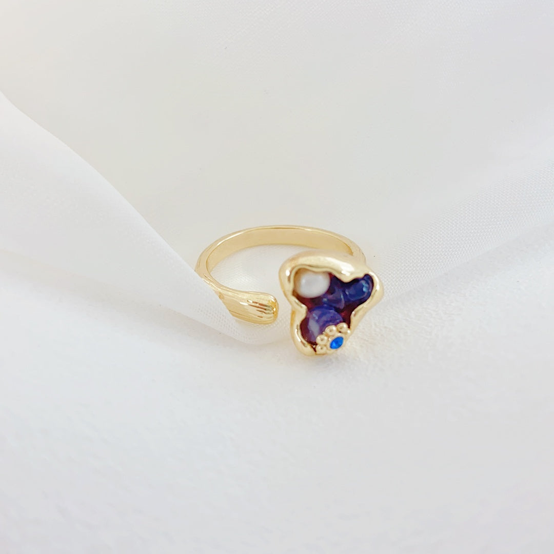 Belleza Terrenal (Morada)  (Anillo de Perlas Cultivadas)