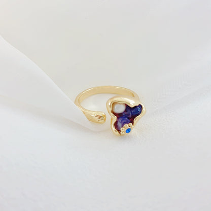 Belleza Terrenal (Morada)  (Anillo de Perlas Cultivadas)