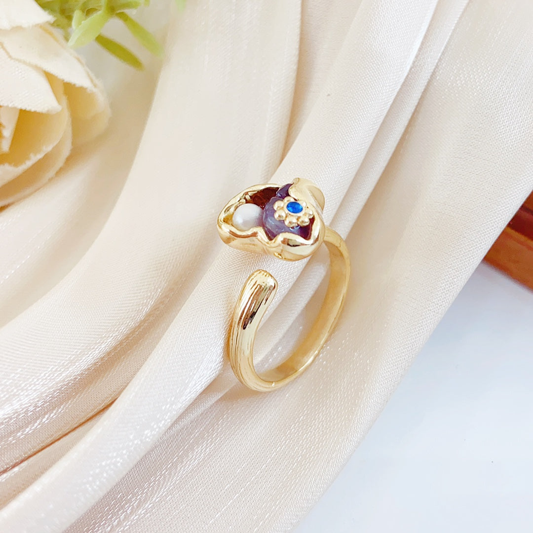 Belleza Terrenal (Morada)  (Anillo de Perlas Cultivadas)